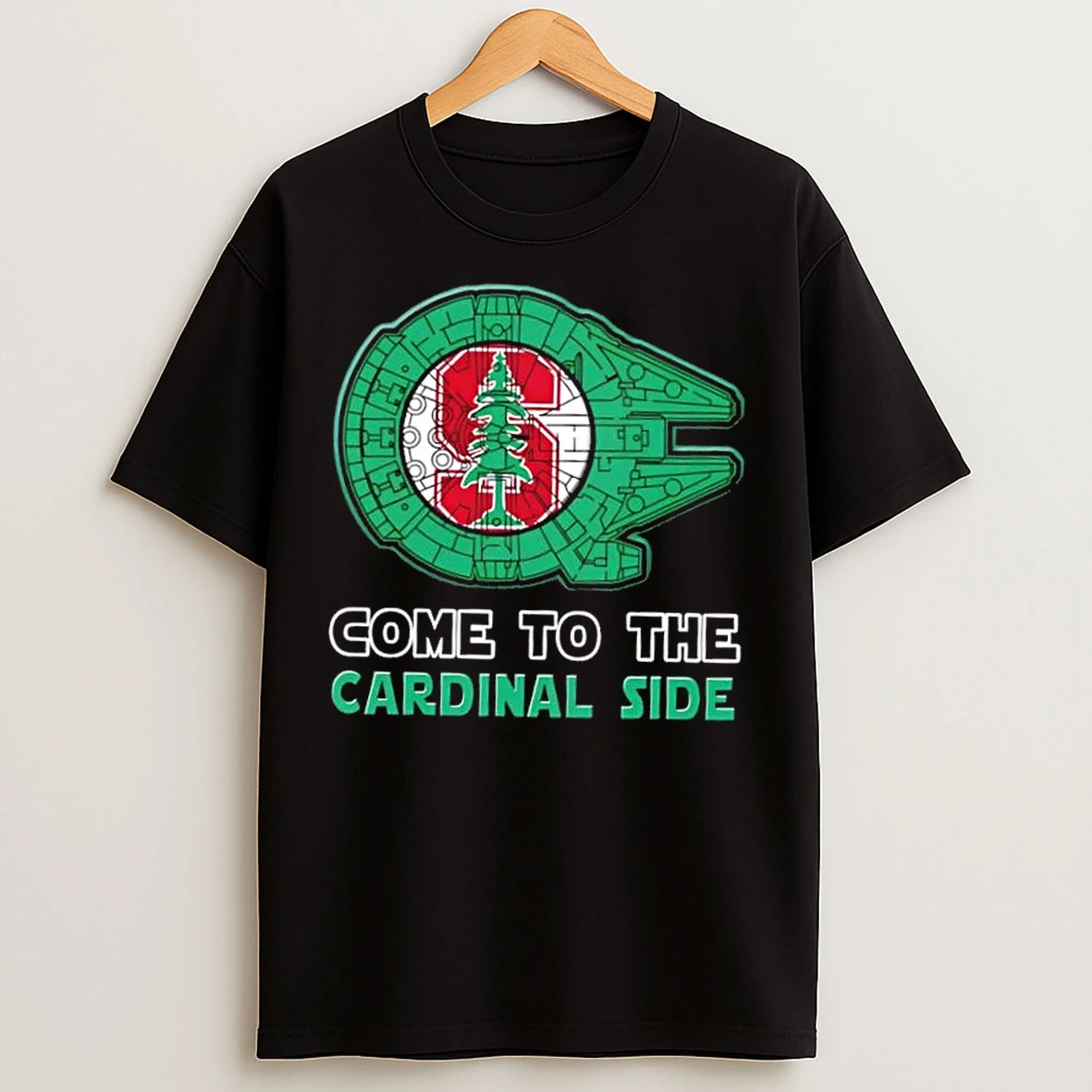 Classic Star Wars Come To The Stanford Cardinal Side T Shirts