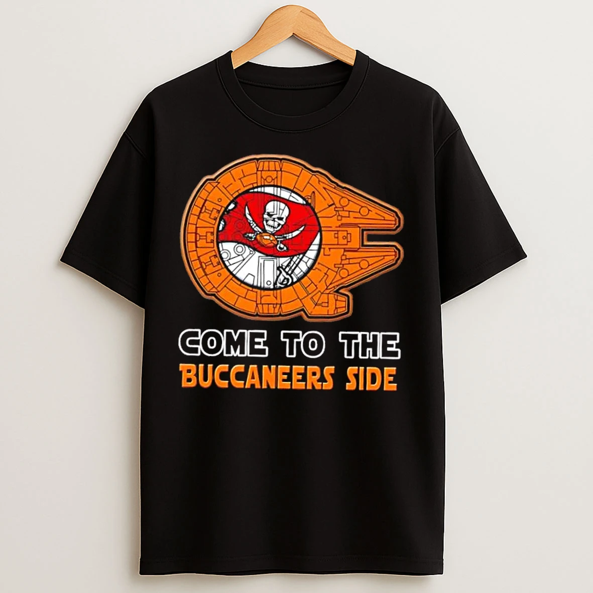 Classic Star Wars Come To The Tampa Bay Buccaneers Side T Shirts