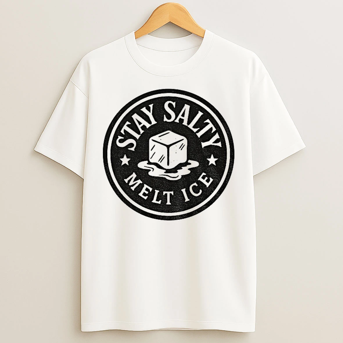 Classic Stay Salty Melt Ice Anti Ice Protest T Shirts
