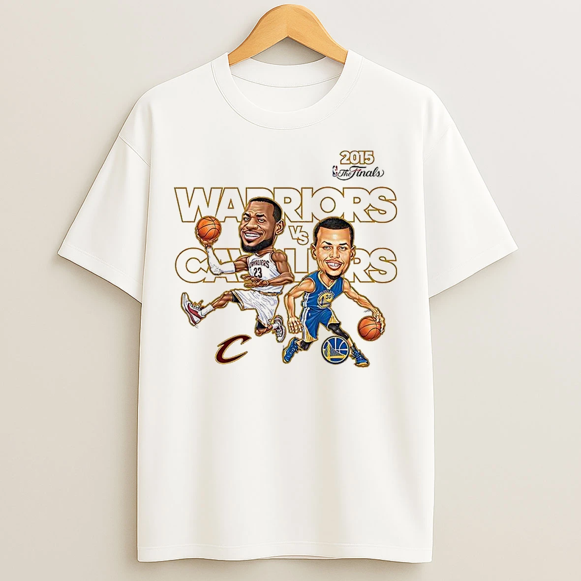 Classic Stephen Curry Golden State Warriors Vs Lebron James Cleveland Cavaliers Nba 2015 T Shirts