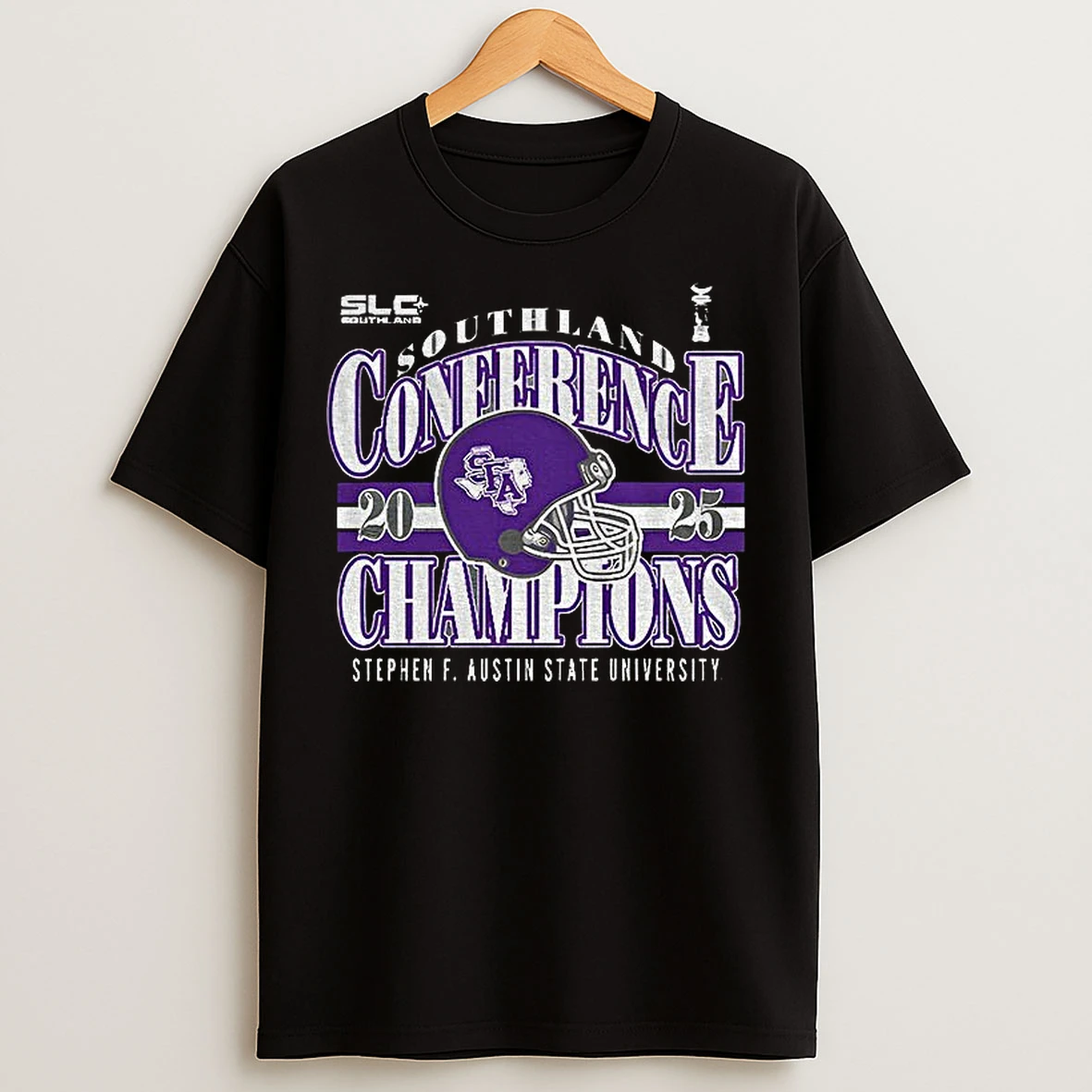 Classic Stephen F Austin State University Helmet Southland Conference Champions 2025 T Shirts