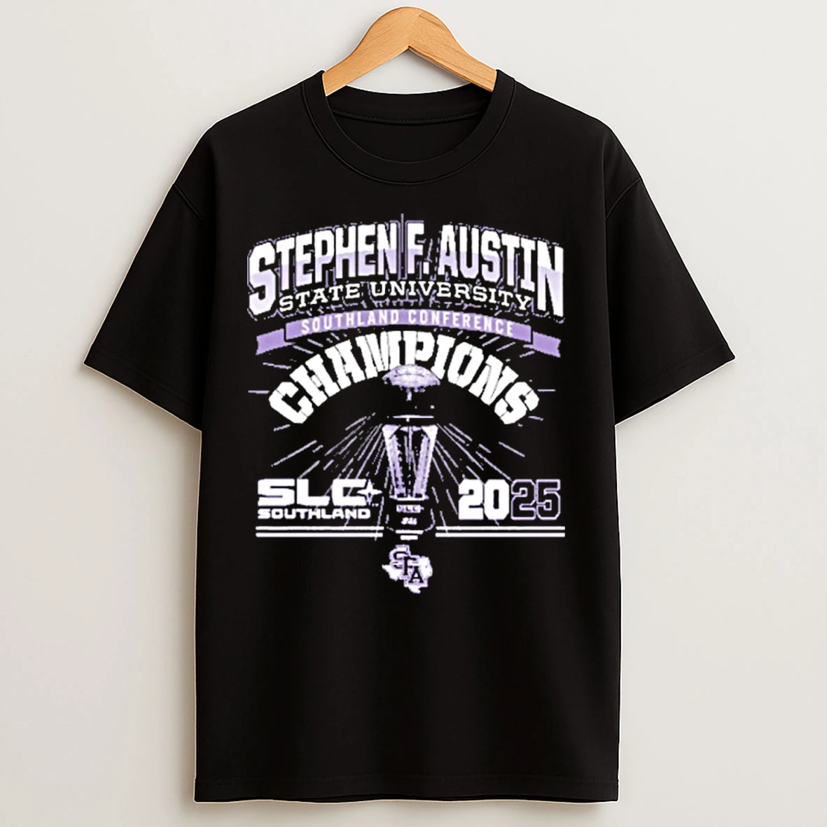 Classic Stephen F Austin University Football 2025 Slc Southland Conference Champions T Shirts