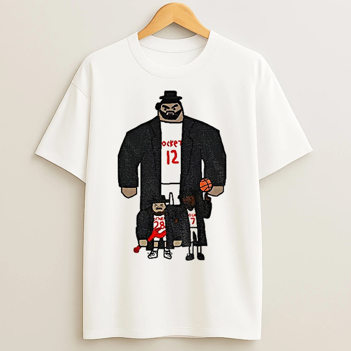 Classic Steven Adams Alperen Sengun Kevin Durant Cartoon Houston Rockets Nba Basketball T Shirts