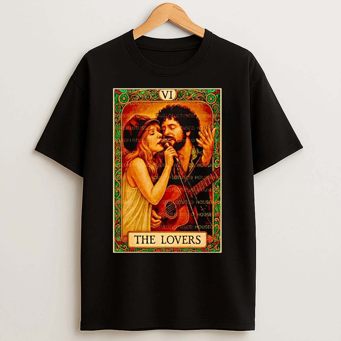 Classic Stevie Nicks And Lindsey Buckingham The Lovers Tarot Ornaments T Shirts