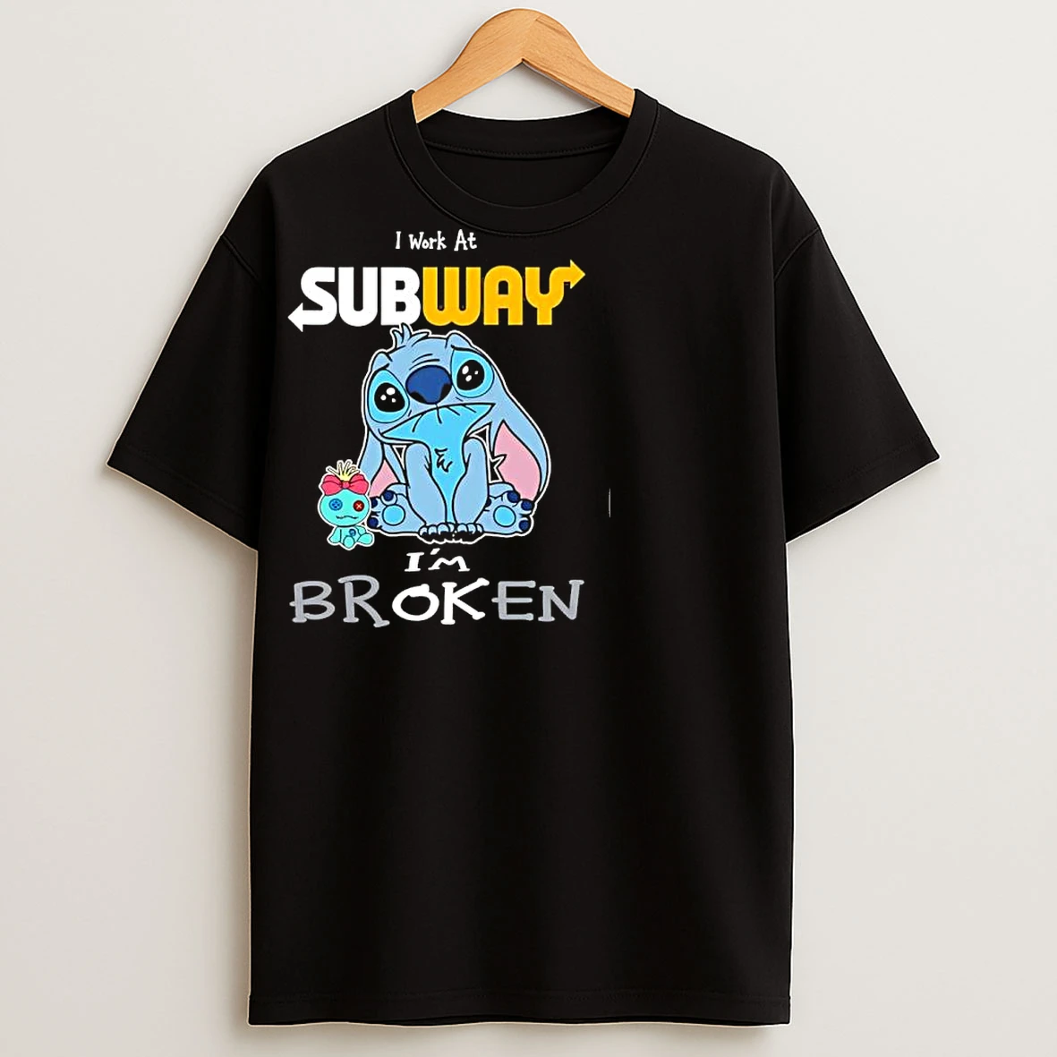 Classic Stitch I Work At Subway Im Broken T Shirts