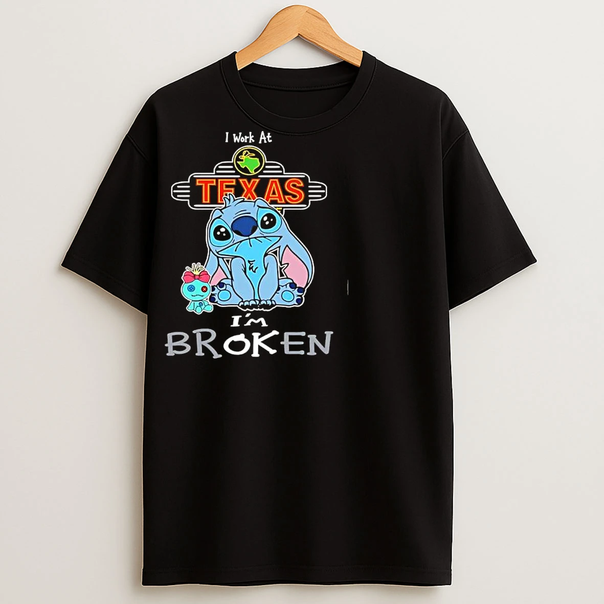 Classic Stitch I Work At Texas Roadhouse Im Broken T Shirts