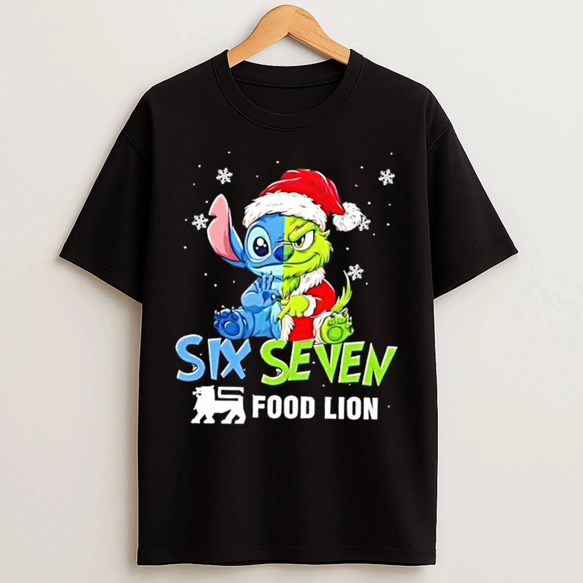 Classic Stitch X Grinch Food Lion Six Seven Christmas T Shirts