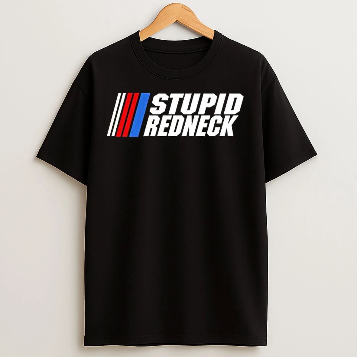 Classic Stupid Redneck Nascar Logo T Shirts