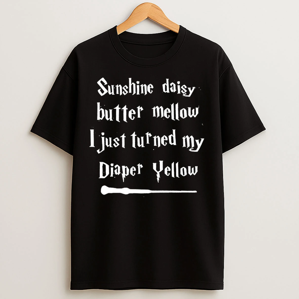Classic Sunshine Daisy Butter Mellow I Just Turned My Diaper Yellow T Shirts