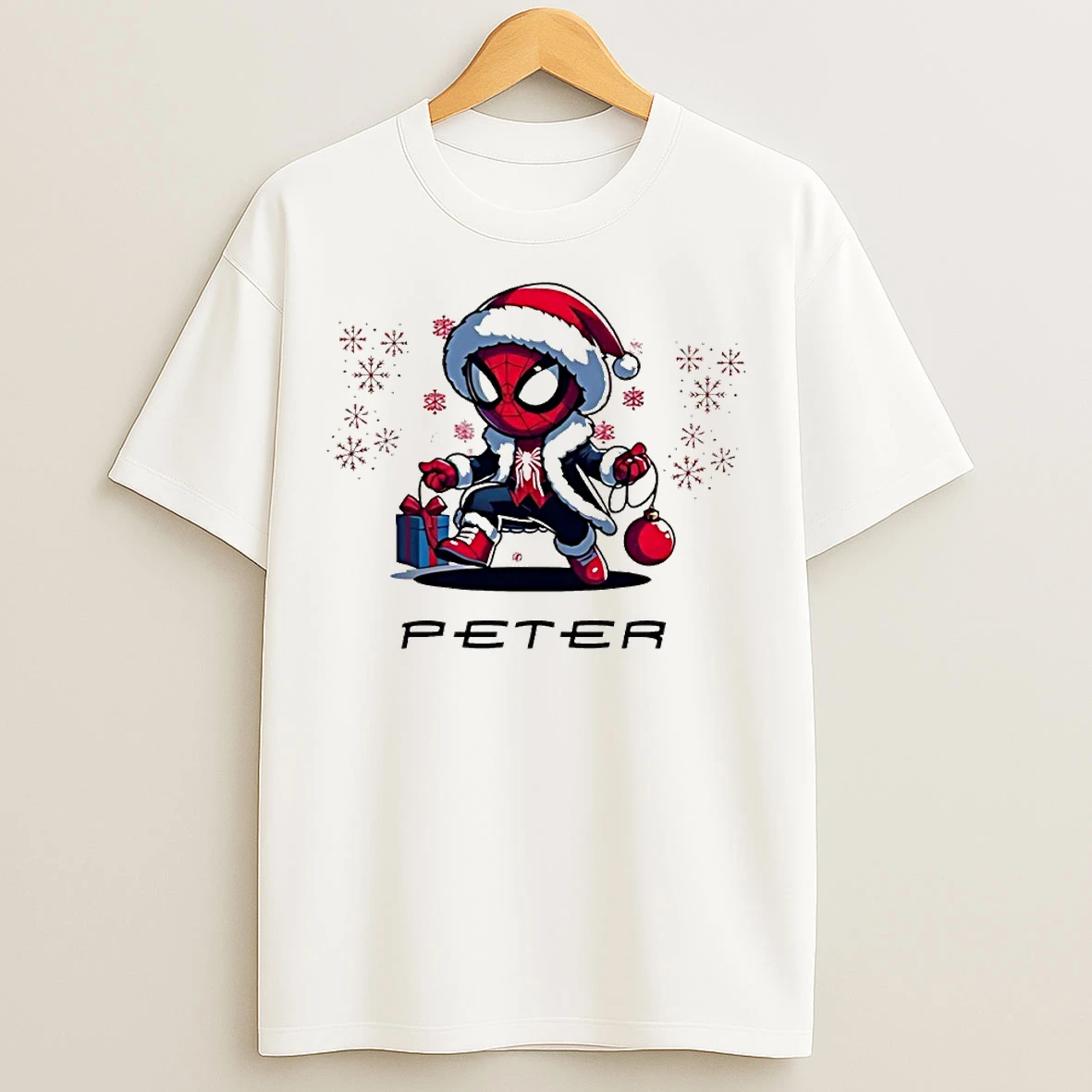 Classic Super Hero Peter Santa Hat T Shirts