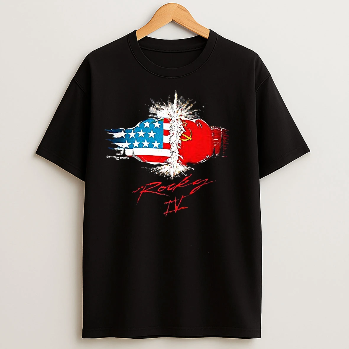Classic Sylvester Stallone Rocky Iv 1985 Vintage T Shirts