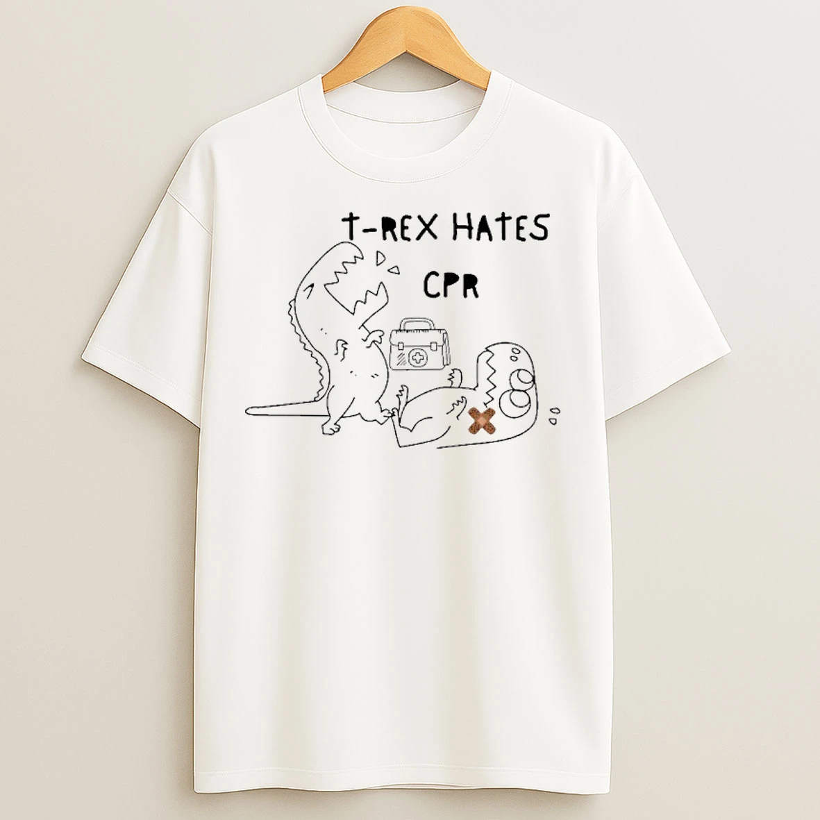 Classic Trex Hates Cpr Dinosaurs Nurse T Shirts