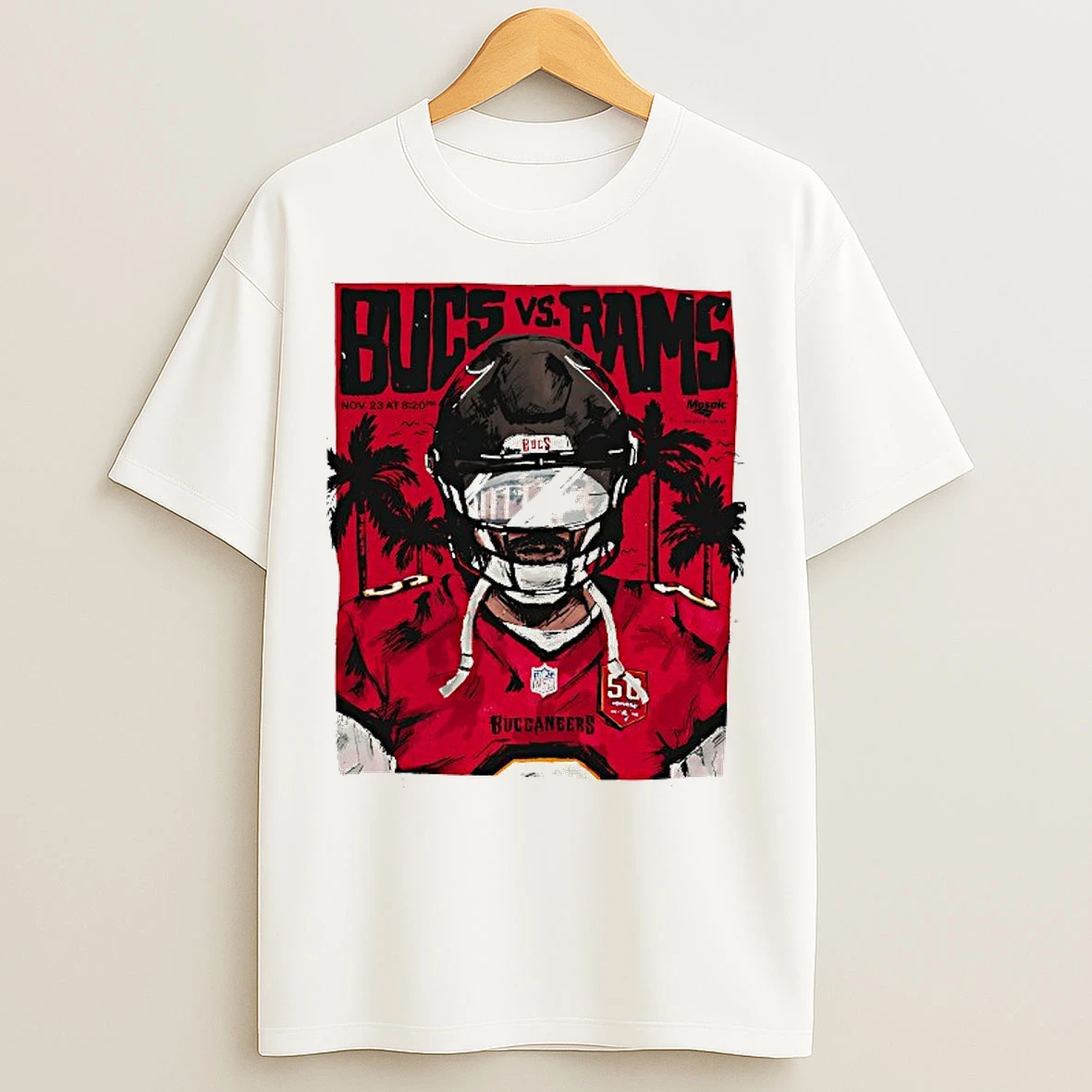 Classic Tampa Bay Buccaneers And Los Angeles Rams Series T Shirts