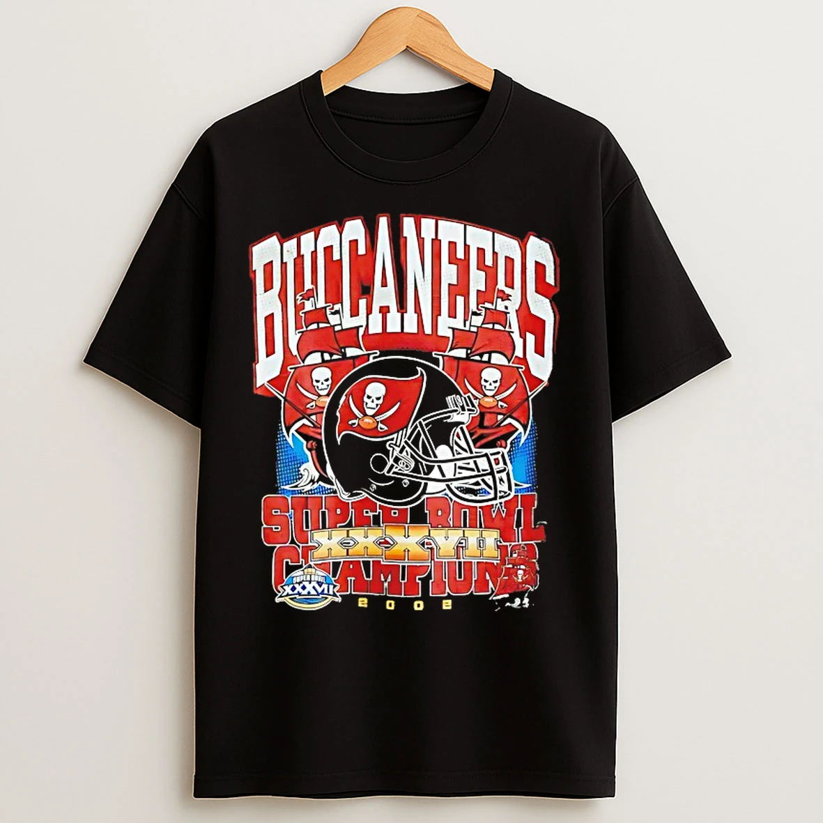 Classic Tampa Bay Buccaneers Super Bowl Xxxvii Champions 2002 Vintage T Shirts