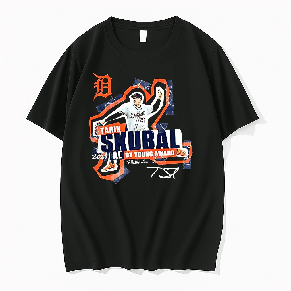 Classic Tarik Skubal Detroit Tigers 2025 National League Cy Young Award Winner Signature T Shirts