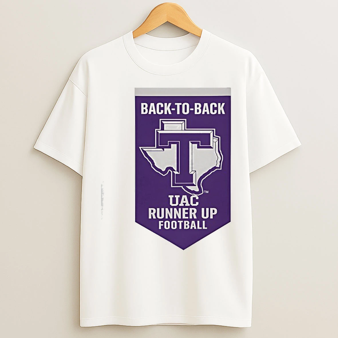 Classic Tarleton State Texans Back To Back Uac Runner Up Football T Shirts