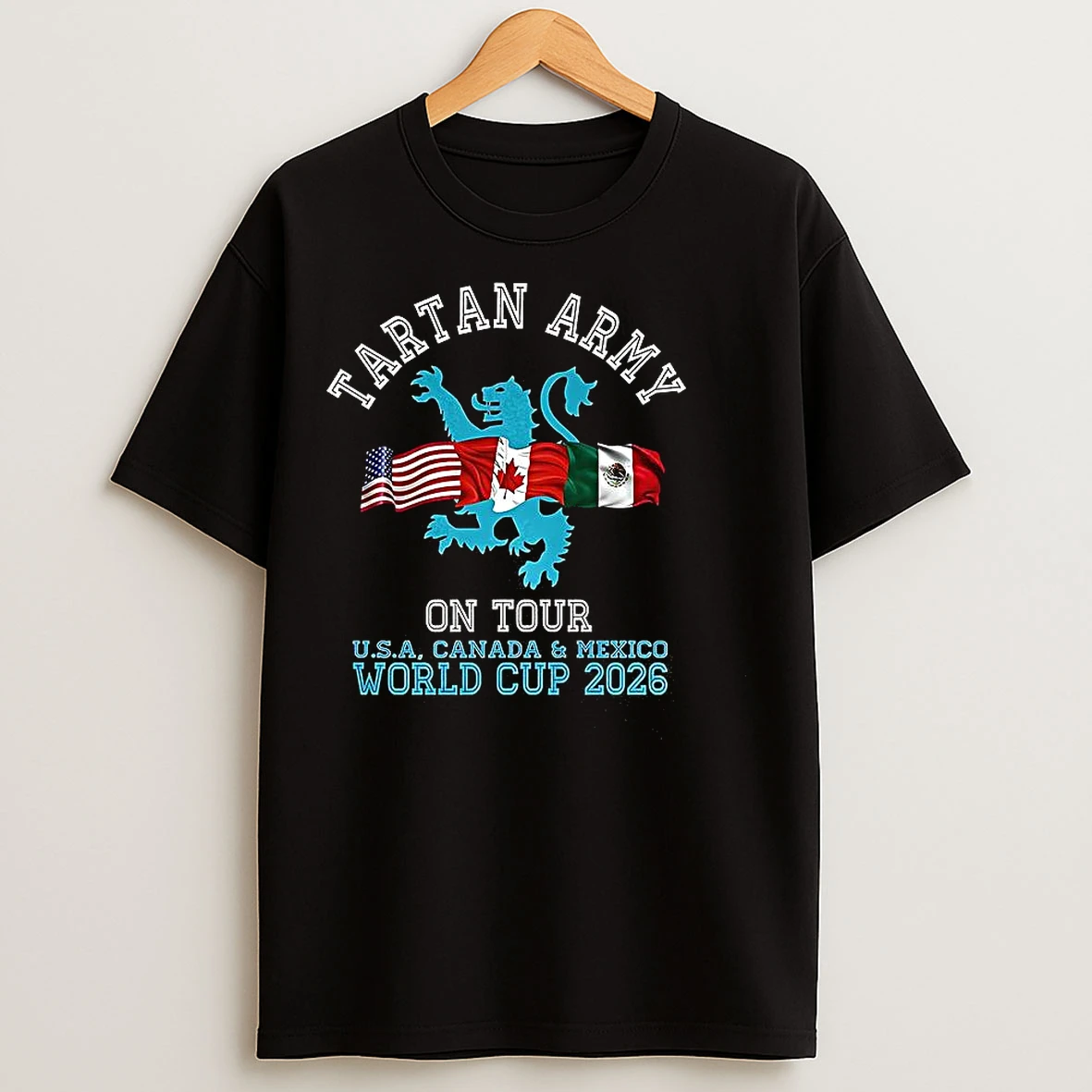 Classic Tartan Army On Tour Scotland World Cup 2026 T Shirts