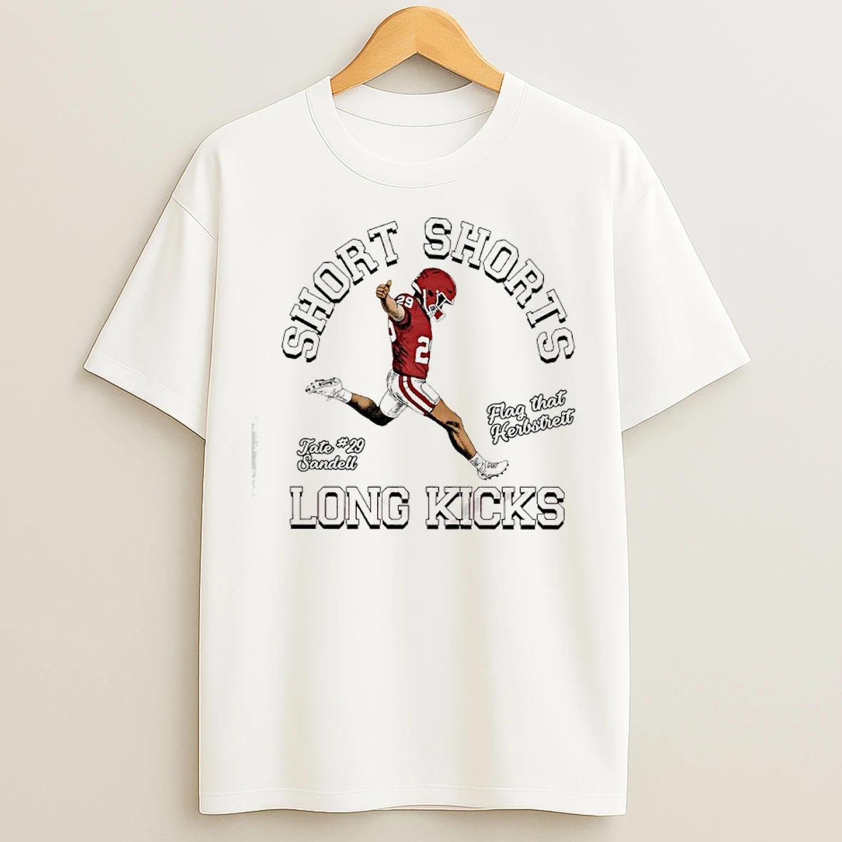 Classic Tate Sandell Oklahoma Sooners Short Shorts Flag That Herbstreit Long Kicks T Shirts