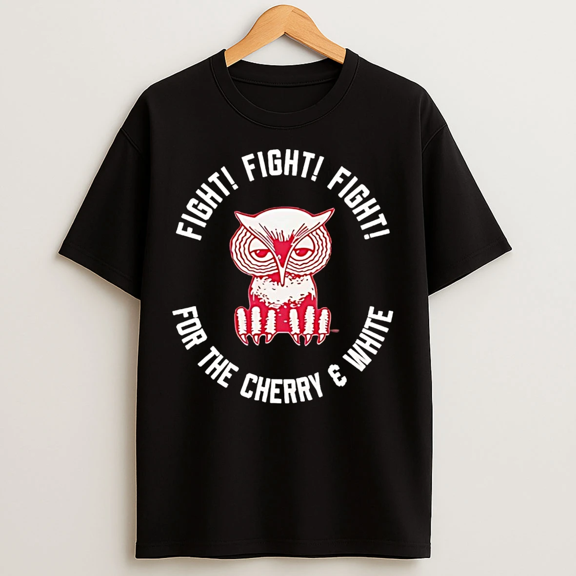 Classic Temple Owls Fight For The Cherry And White T Shirts