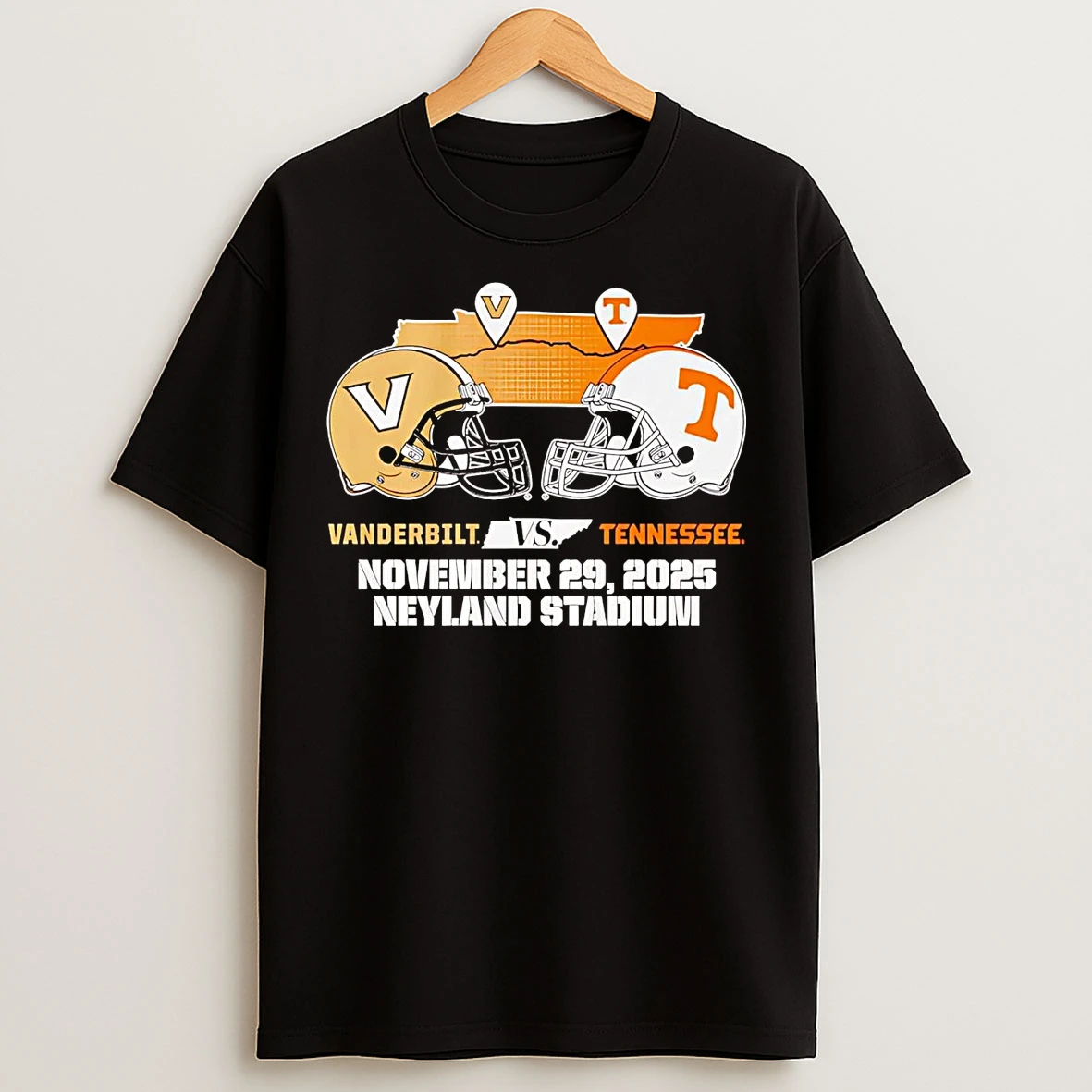 Classic Tennessee Volunteers Vs Vanderbilt Commodores Matchup 2025 T Shirts