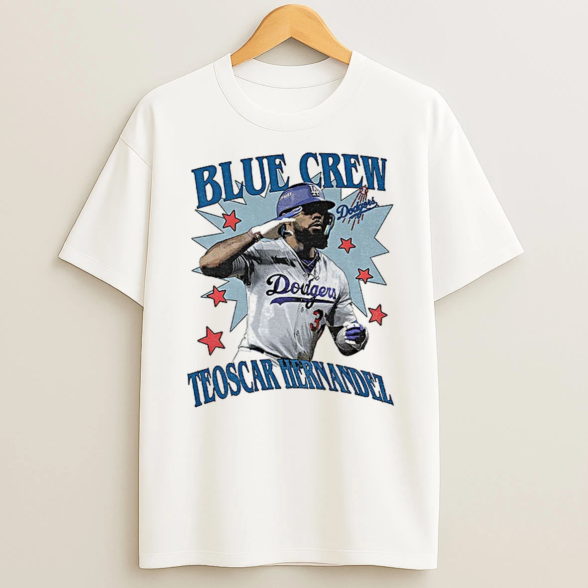 Classic Teoscar Hernandez Blue Crew Los Angeles Dodgers Baseball Players World Series 2025 T Shirts