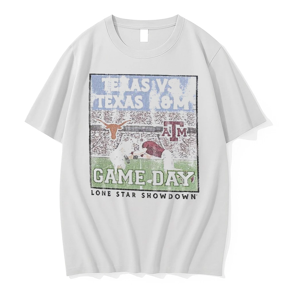 Classic Texas Am Aggies Vs Texas Longhorns Lone Star Showdown Battle Stadium T Shirts