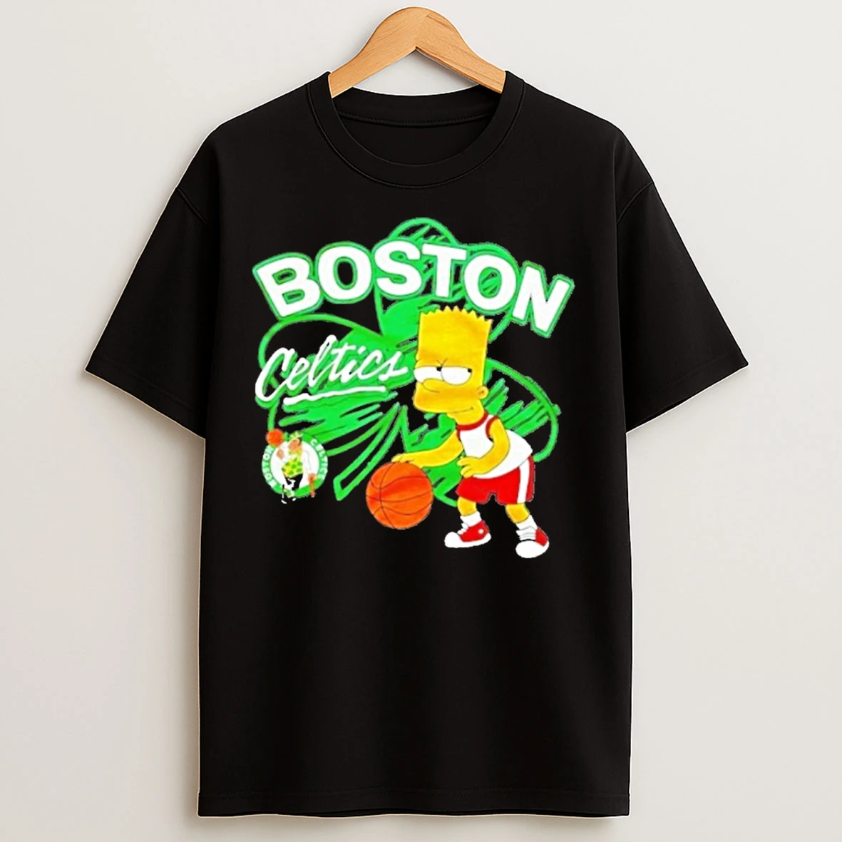 Classic The Bart Simpson X Boston Celtics Nba T Shirts