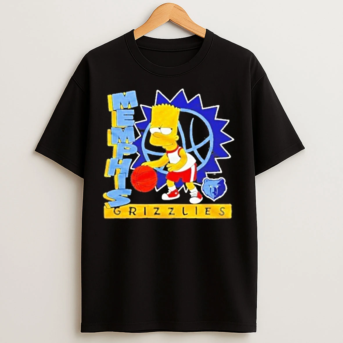 Classic The Bart Simpson X Memphis Grizzlies Nba T Shirts