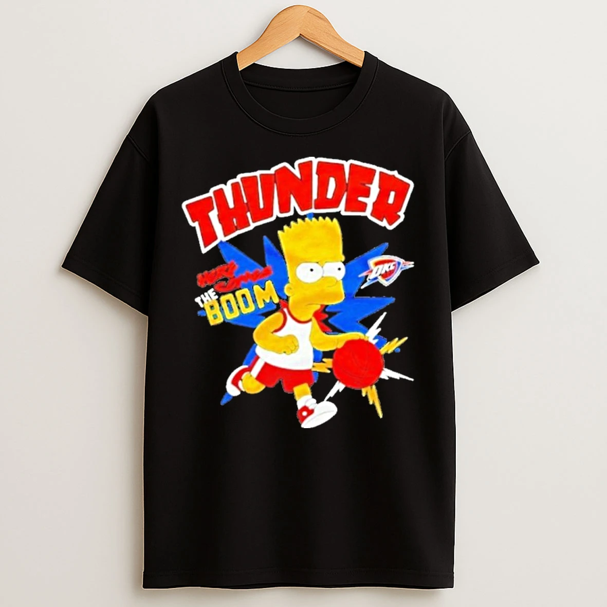 Classic The Bart Simpson X Oklahoma City Thunder Nba T Shirts