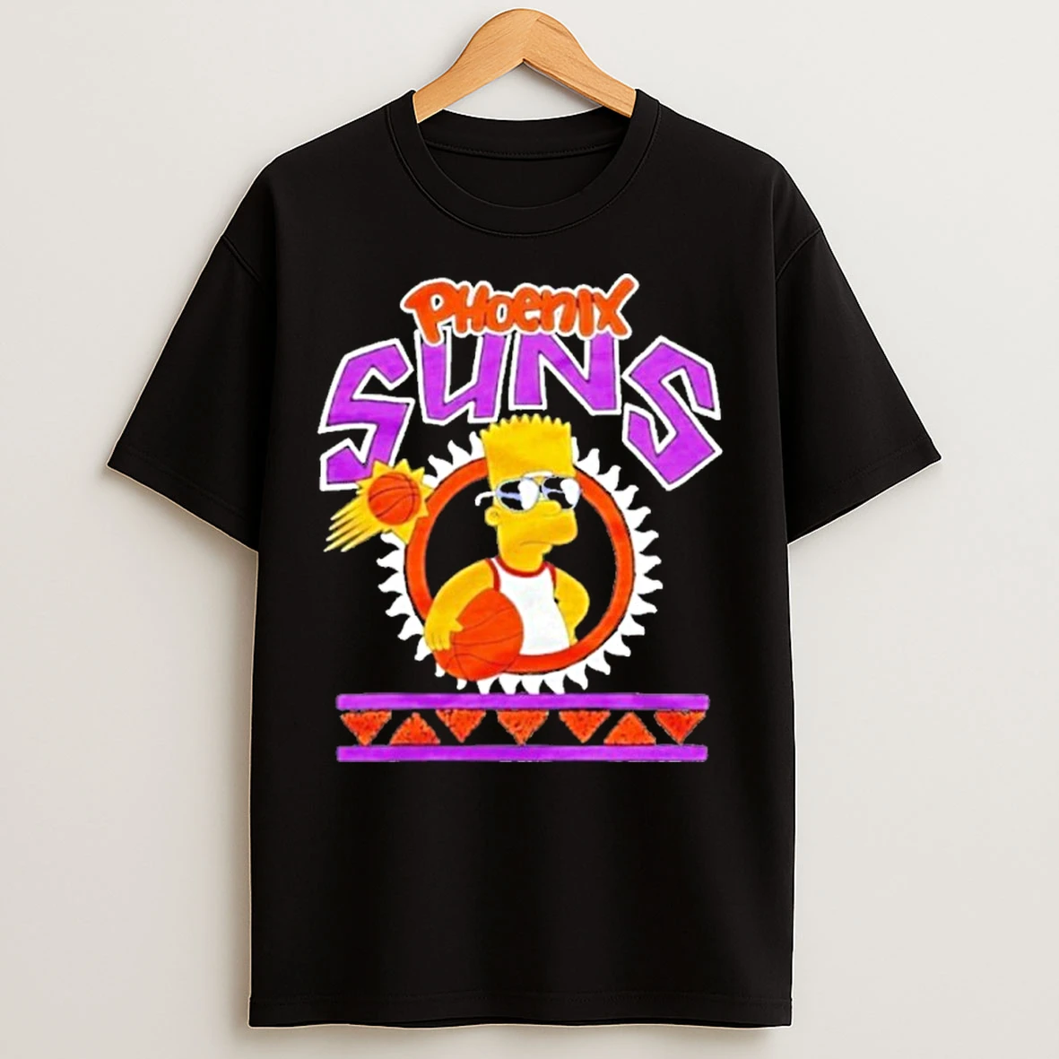 Classic The Bart Simpson X Phoenix Suns Nba T Shirts