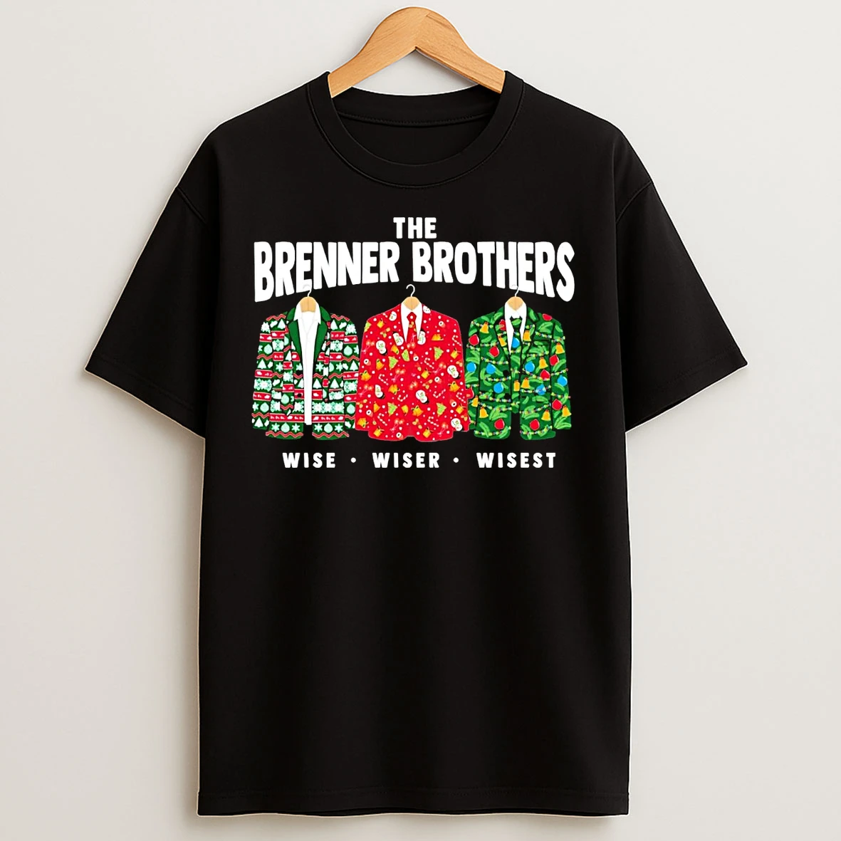 Classic The Brenner Brothers Wise Wiser Wisest Christmas T Shirts