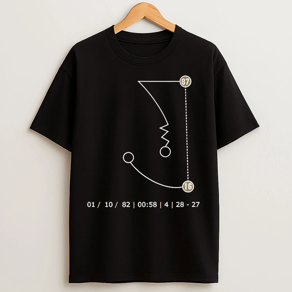 Classic The Catch Joe Montana Dwight Clark Sf 49ers T Shirts
