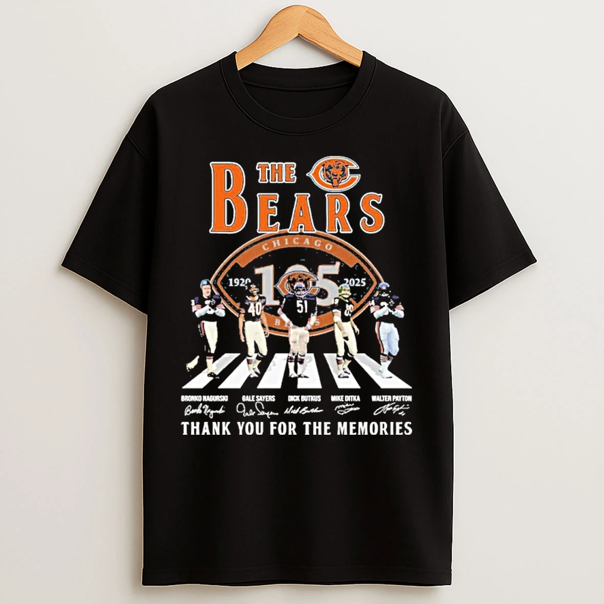 Classic The Chicago Bears Abbey Road 2025 T Shirts