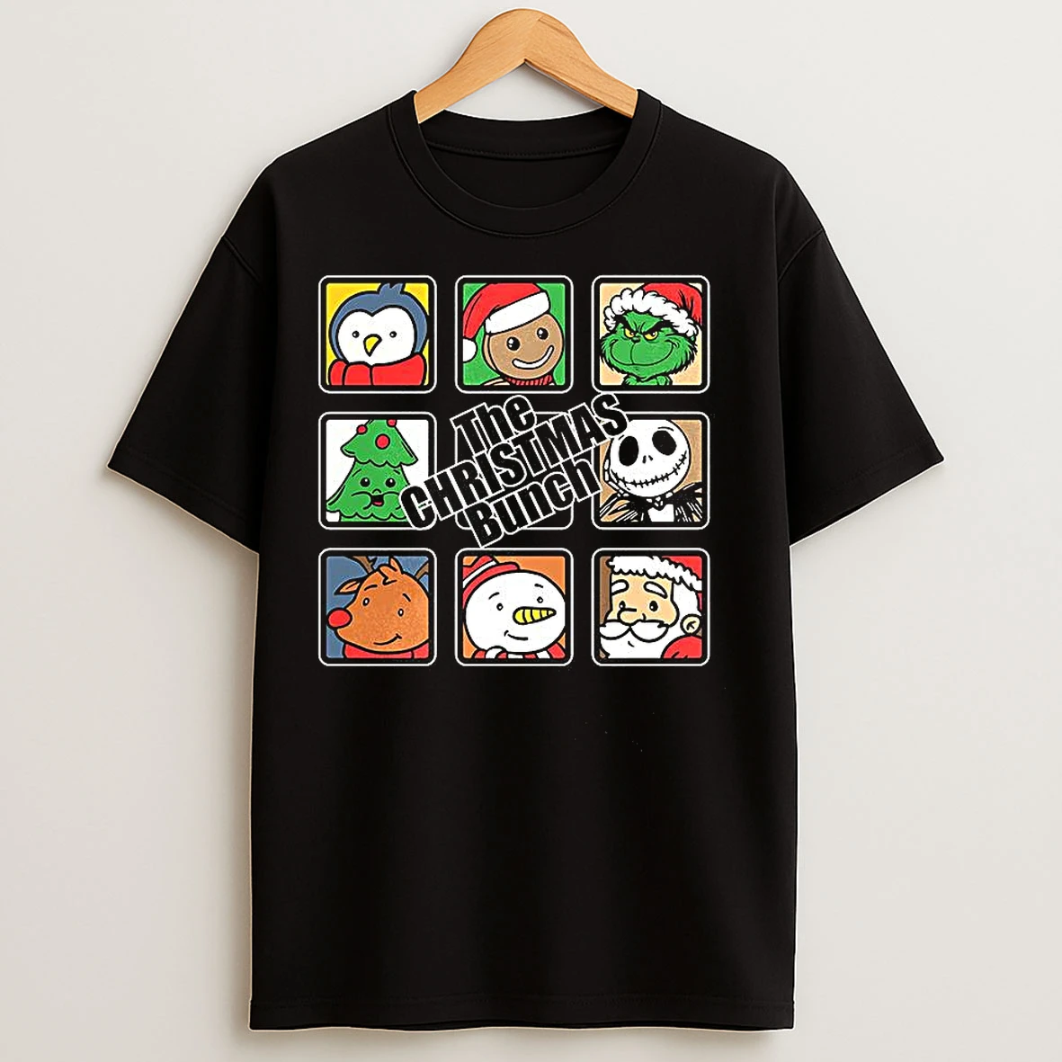 Classic The Christmas Bunch Cartoon Characters T Shirts