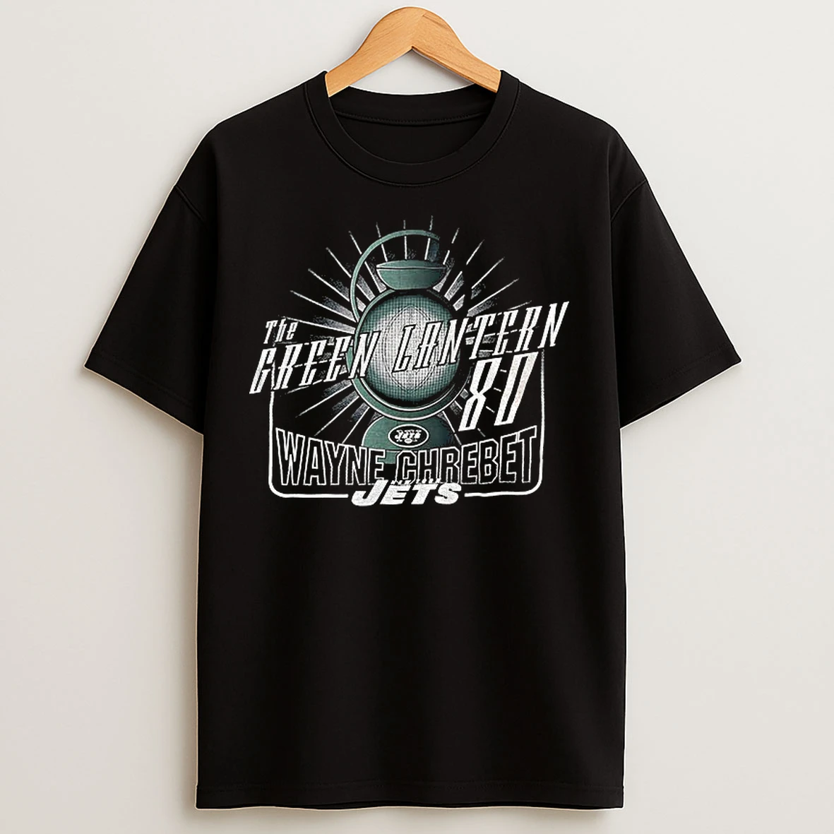 Classic The Green Lantern 80 Wayne Chrebet New York Jets Nfl Football T Shirts