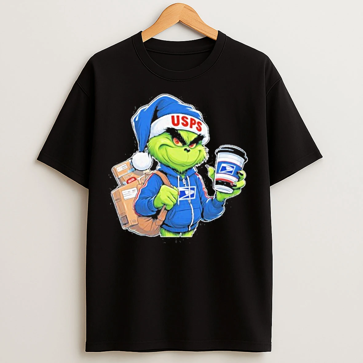 Classic The Grinch Usps Christmas T Shirts