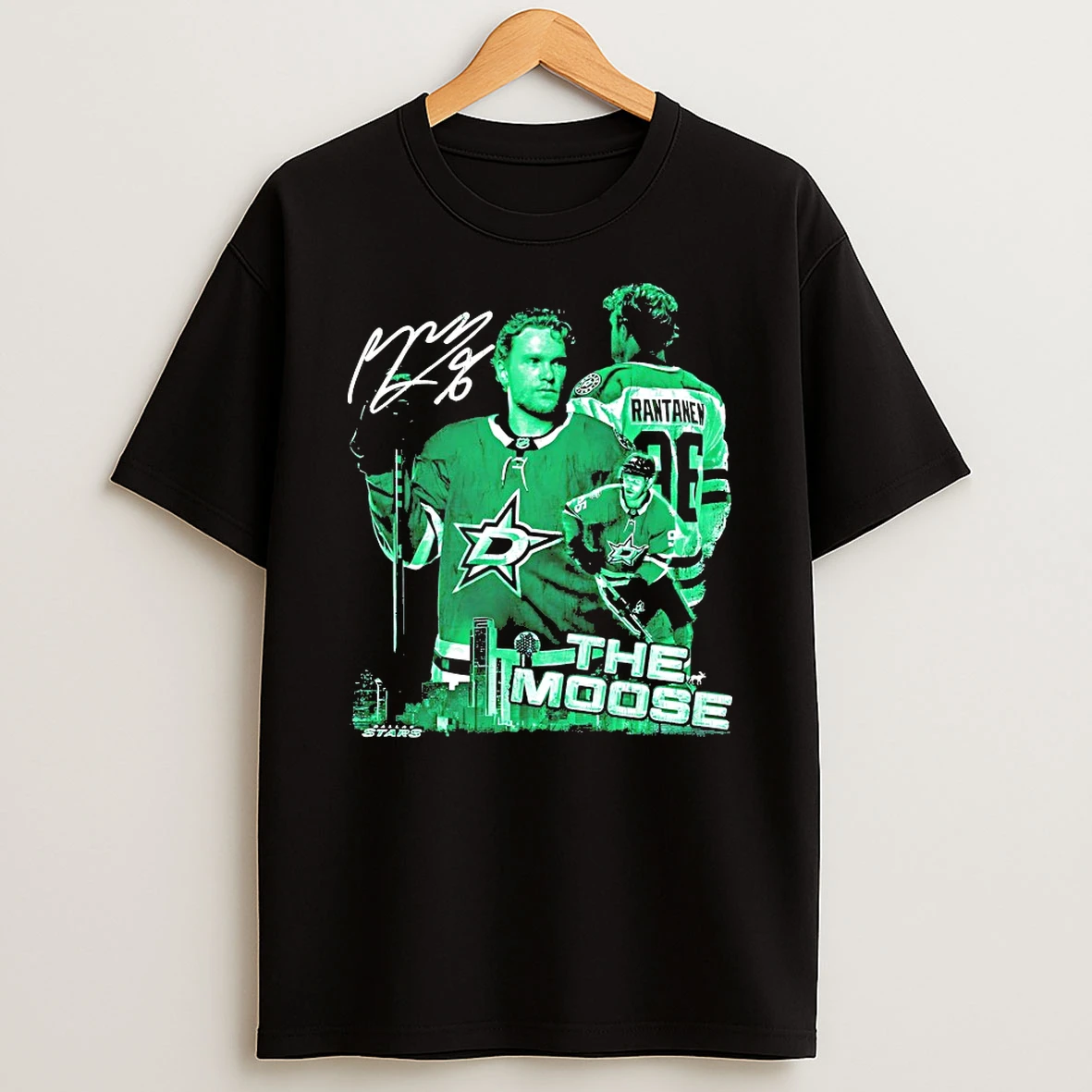 Classic The Moose Mikko Rantanen Dallas Stars Retro T Shirts