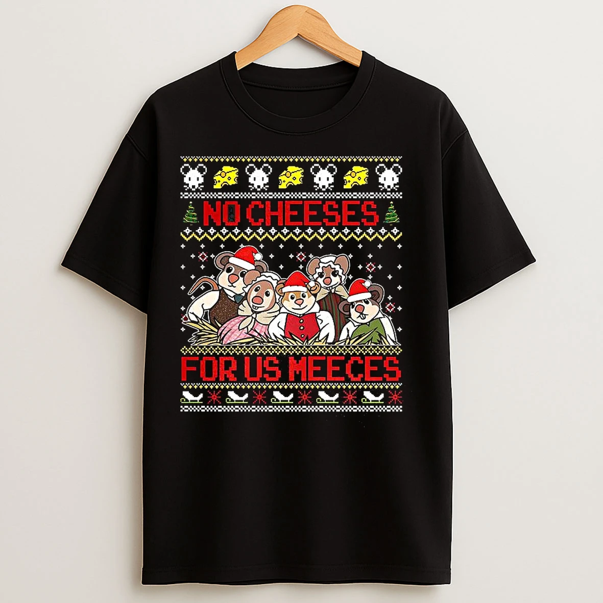 Classic The Muppets Christmas Carol No Cheeses For Us Meeces Ugly Christmas T Shirts