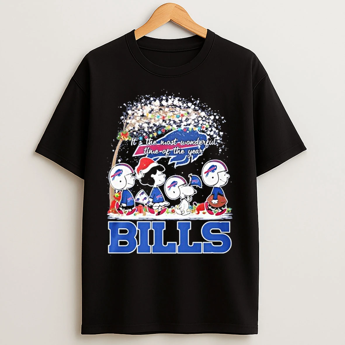 Classic The Peanuts Christmas Its The Most Wonderful Time Of The Year Buffalo Bills T Shirts