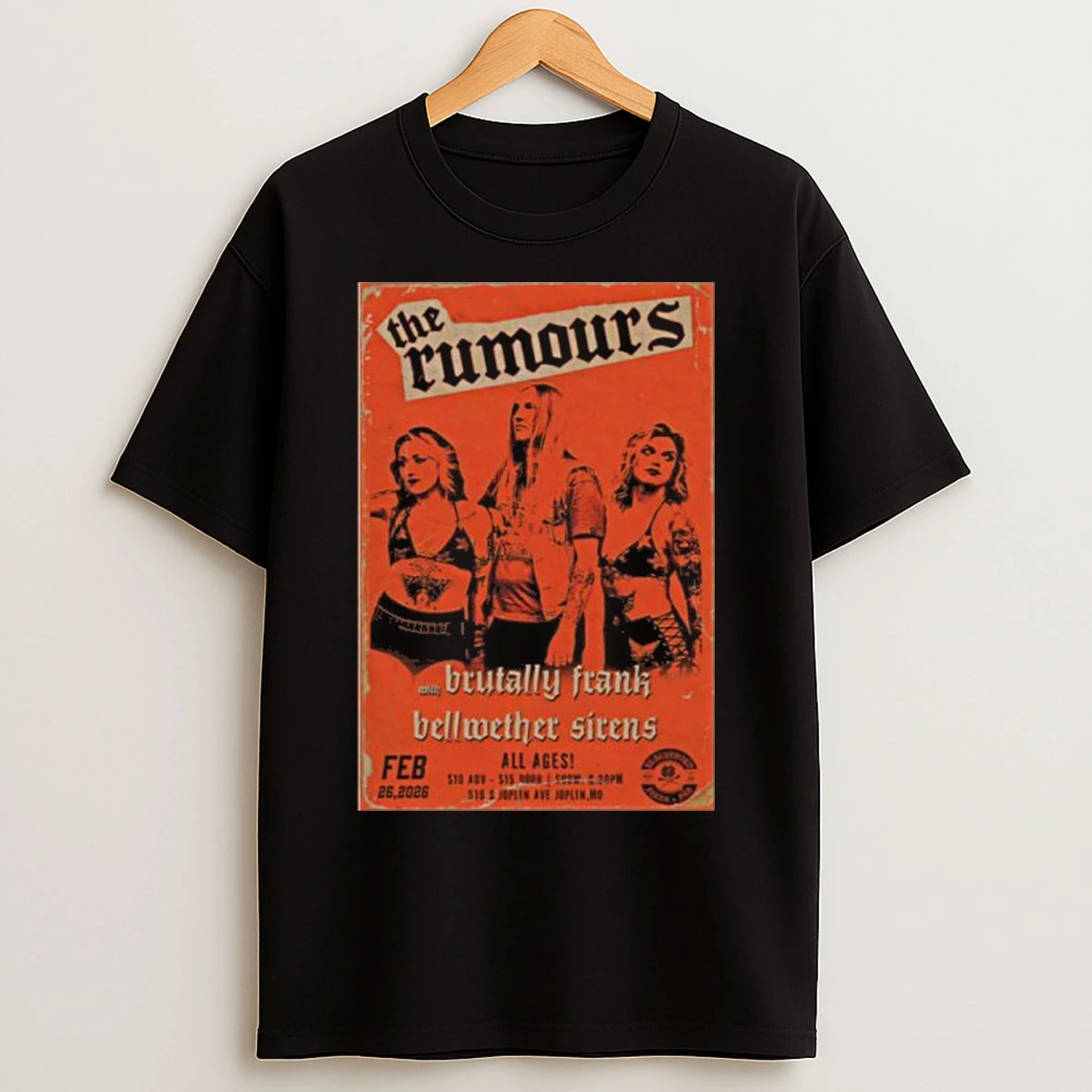 Classic The Rumours 2 26 2026 Joplin Mo T Shirts
