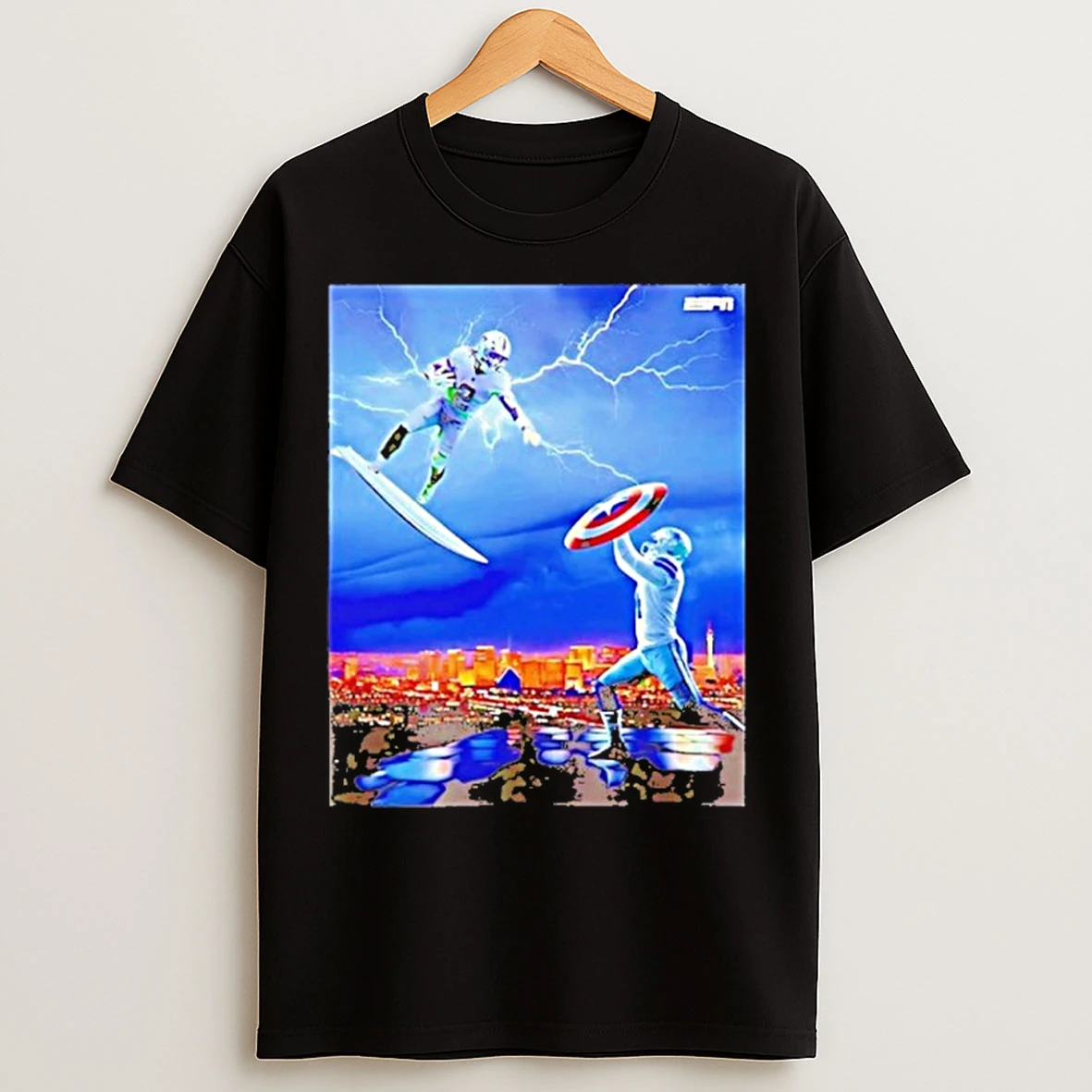 Classic The Silver Surfer And The Raiders Take On The Captain Of Americas Monday Night T Shirts