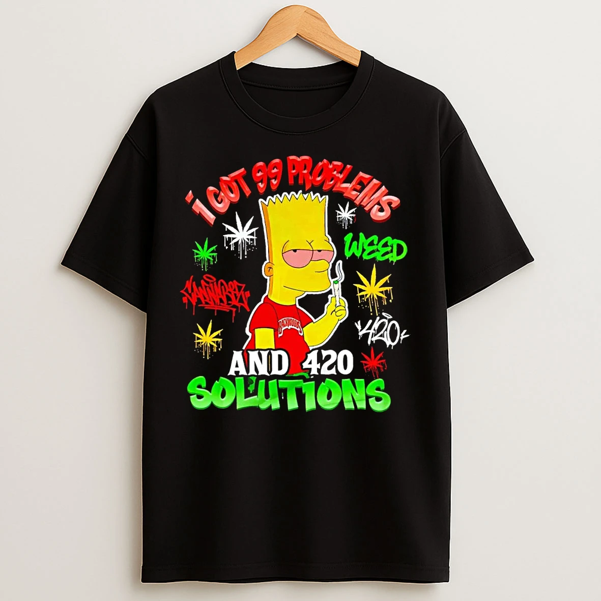 Classic The Simpson I Got 99 Problems And 420 Solutions T Shirts