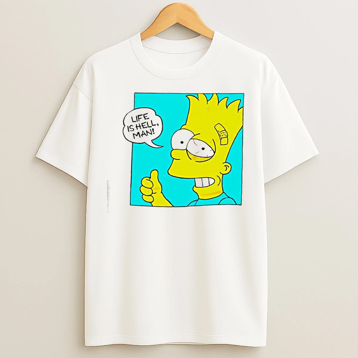 Classic The Simpsons Life Is Hell Man T Shirts