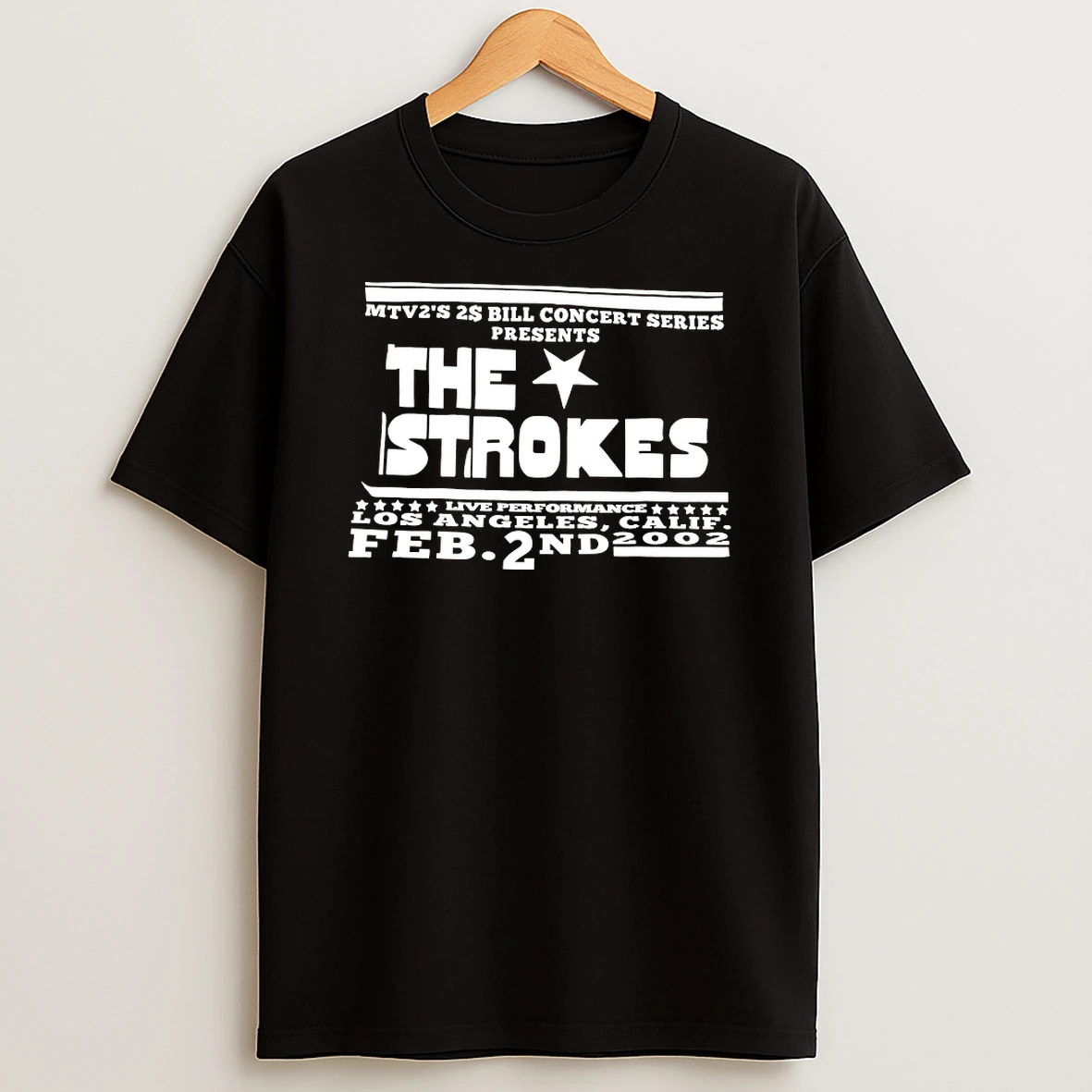 Classic The Strokes Live Performance Los Angeles California 2002 T Shirts