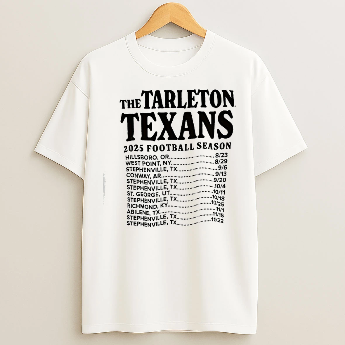 Classic The Tarleton State Texans Football Season 2025 T Shirts