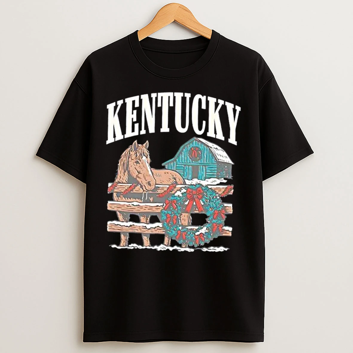 Classic The Vintage Kentucky Holiday Horse T Shirts