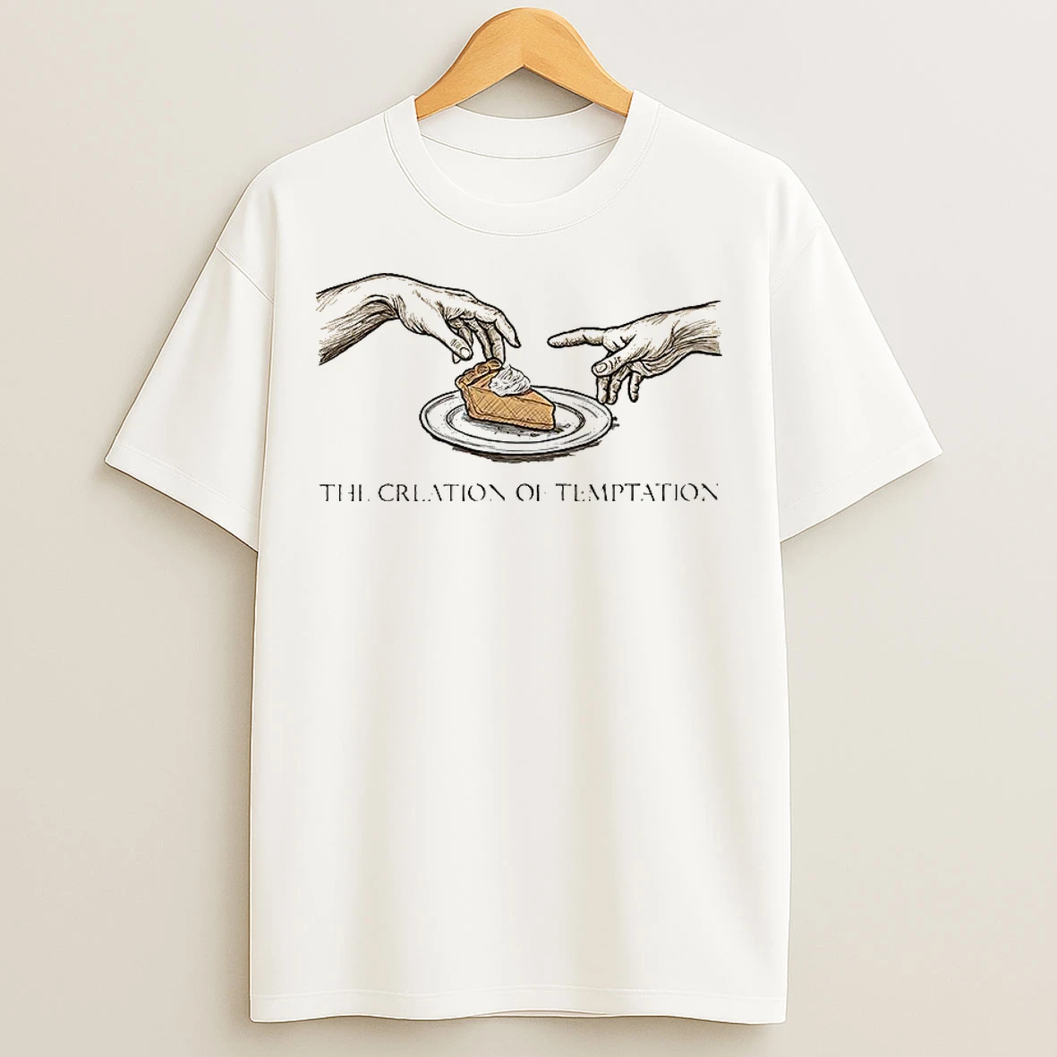 Classic The Creation Of Temptation Parody T Shirts
