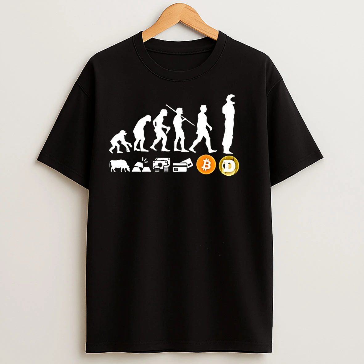 Classic The Evolution Of Money Illustration T Shirts