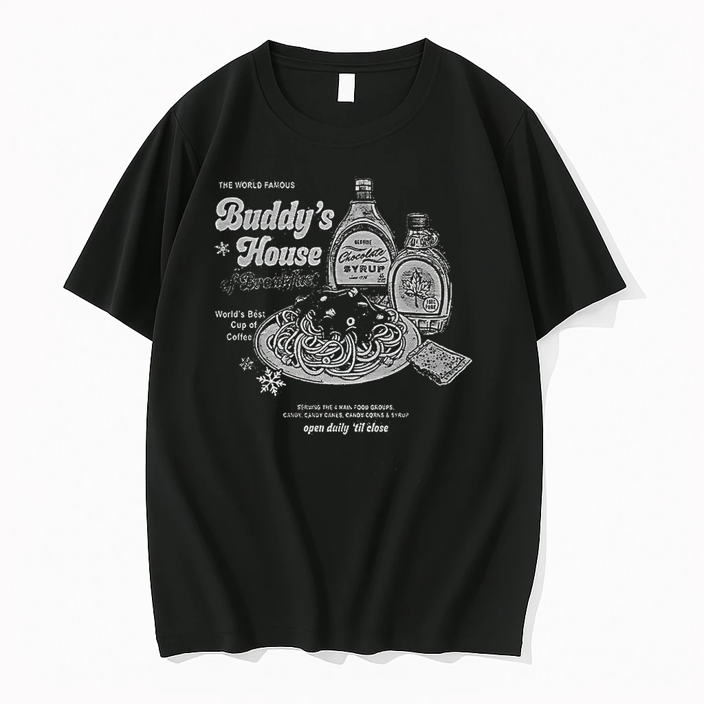Classic The World Famous Buddys House Of Breakfast Christmas T Shirts