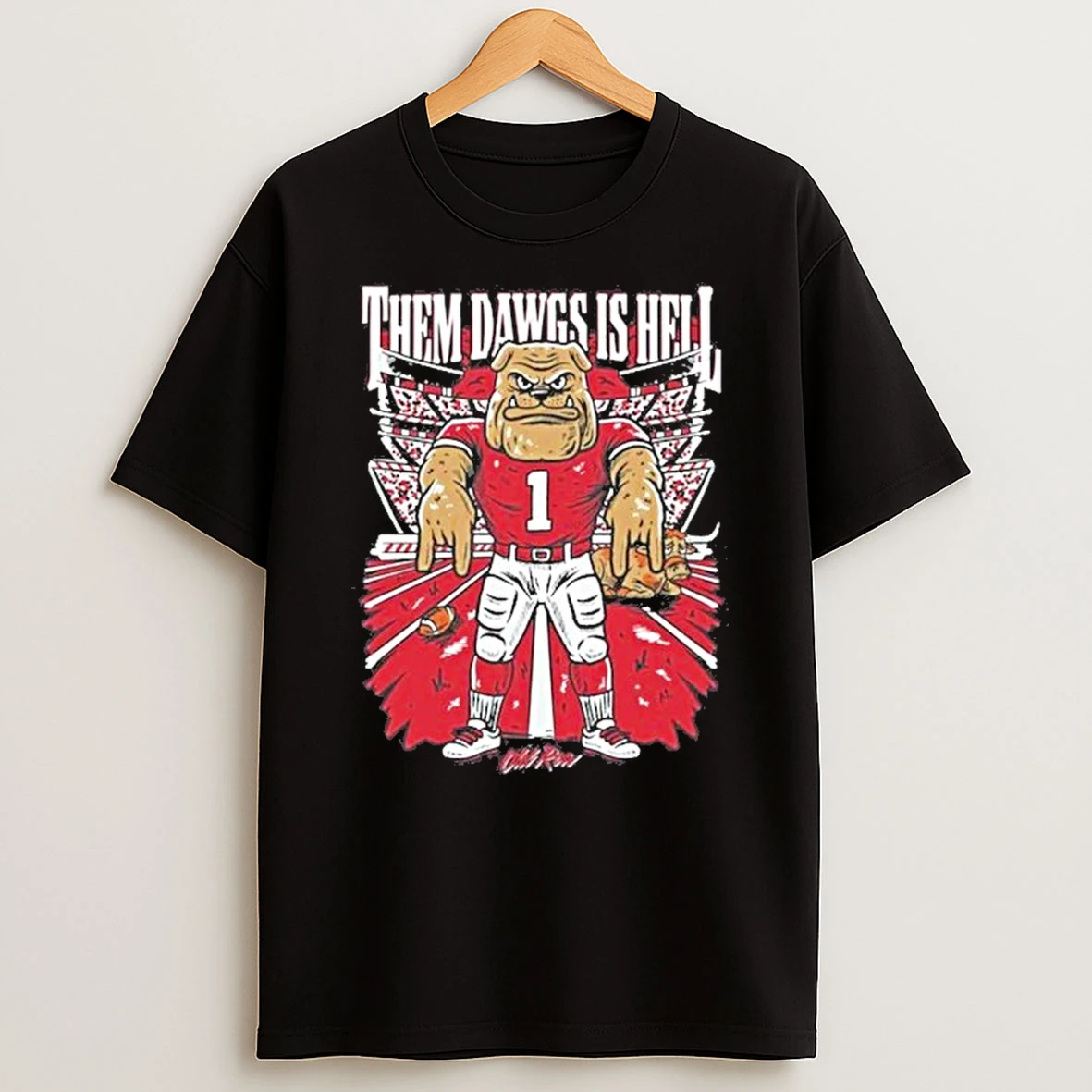 Classic Them Dawgs Is Hell Mascot T Shirts